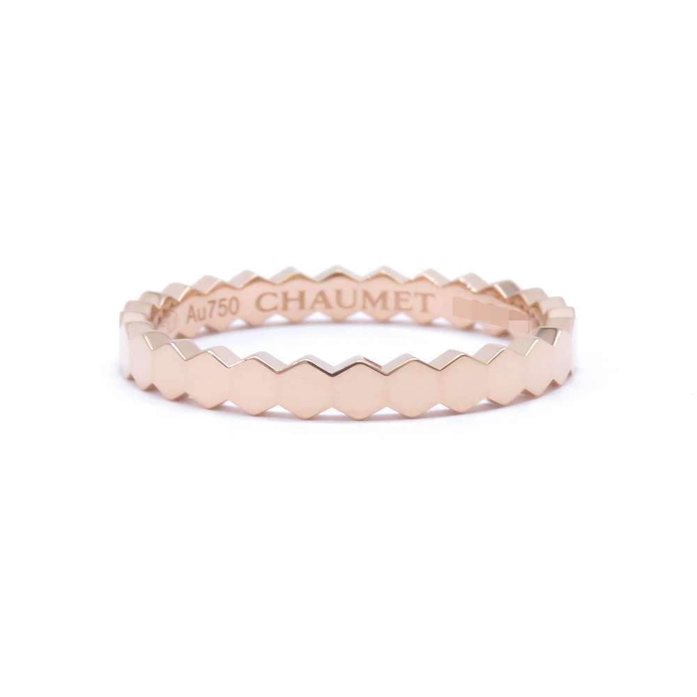 Chaumet Ring Be My Love Collection Honeycomb Ring K18PG Pink Gold